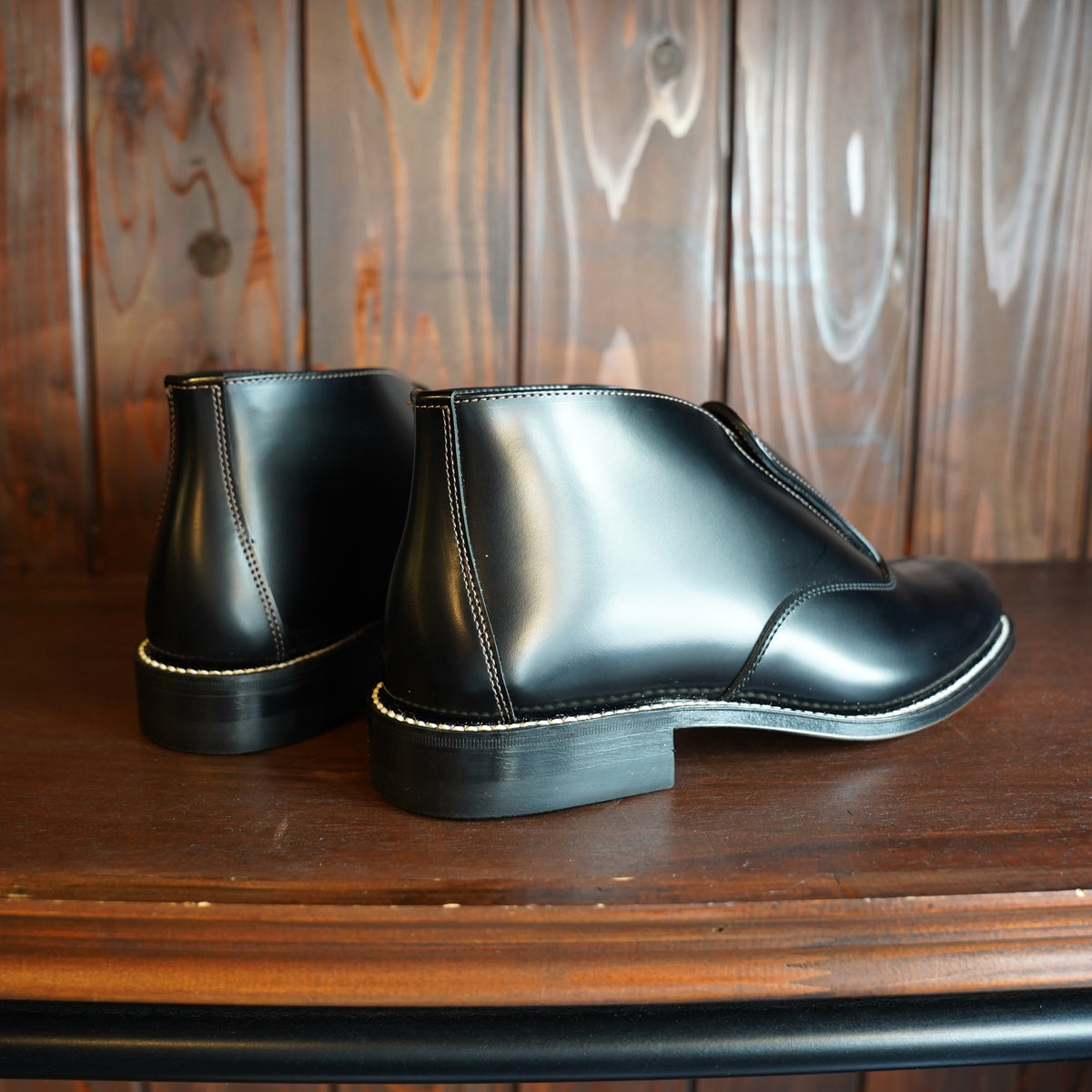 #270507 1950s Apron Front Leather Dress Shoes
