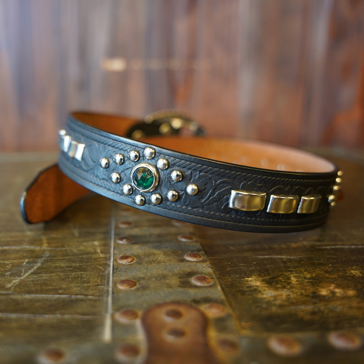 #270509 1950s Studded Leather Belt - 35ｍｍ