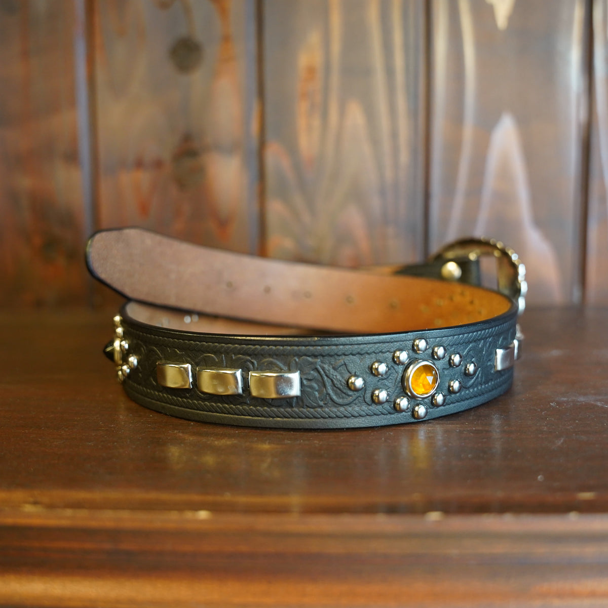 [Order] #270509 1950s Studded Leather Belt - 35ｍｍ