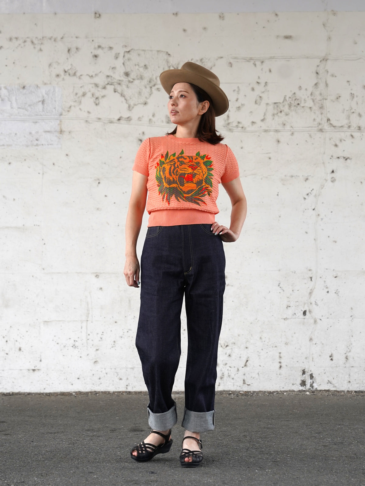 #270601 1950s Ladies Summer Knit - Tiger