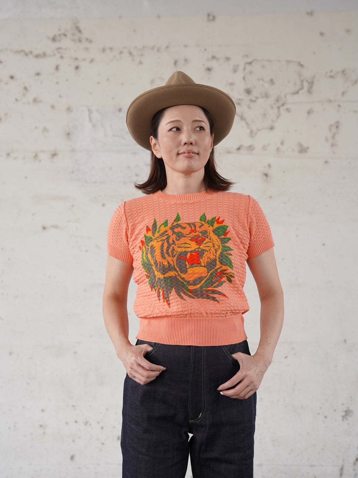 #270601 1950s Ladies Summer Knit - Tiger