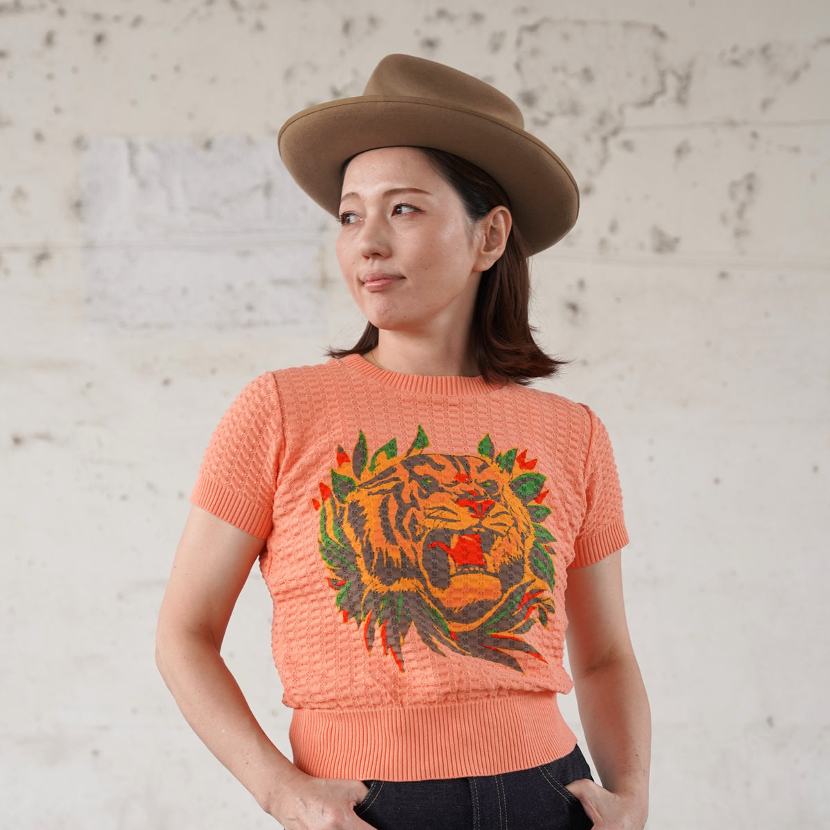 #270601 1950s Ladies Summer Knit - Tiger