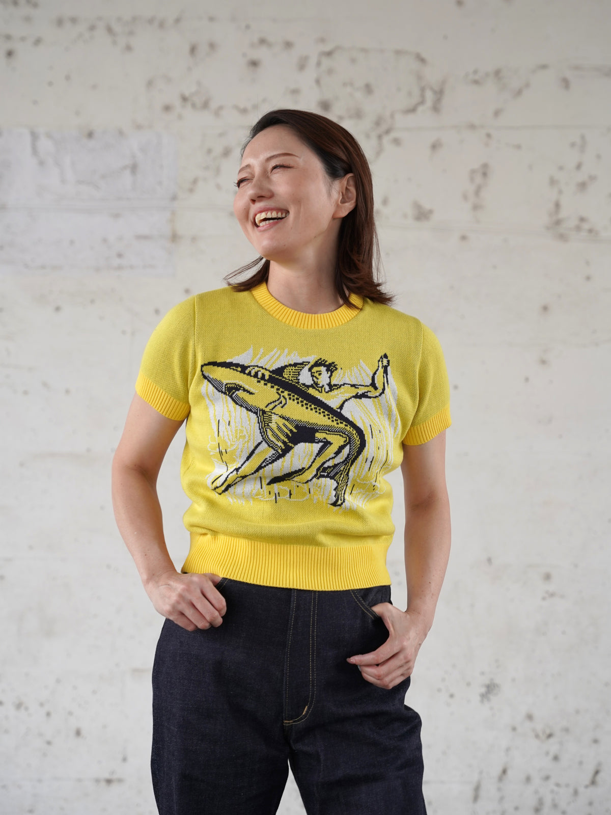 #270602 1950s Ladies Summer Knit - Shark