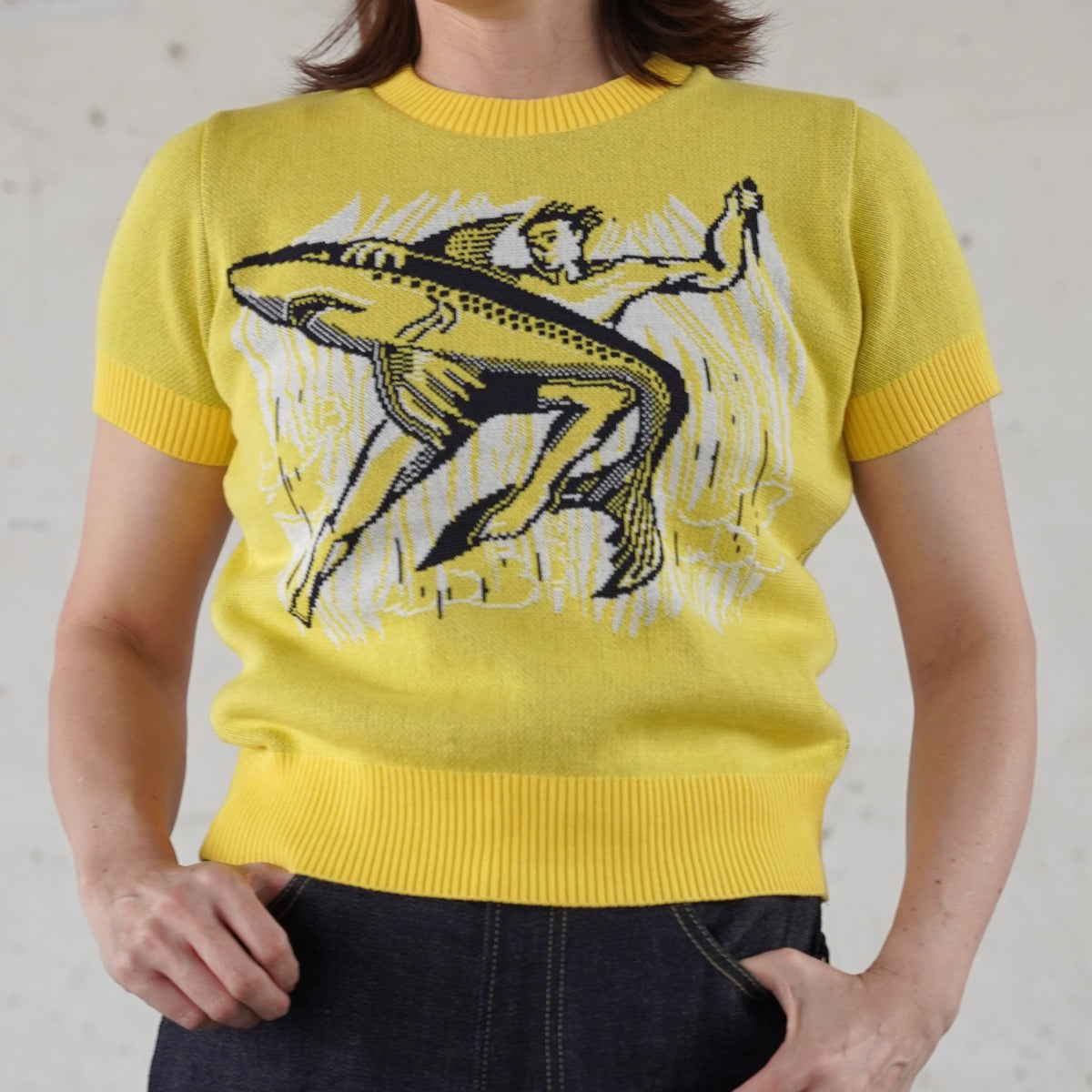 #270602 1950s Ladies Summer Knit - Shark