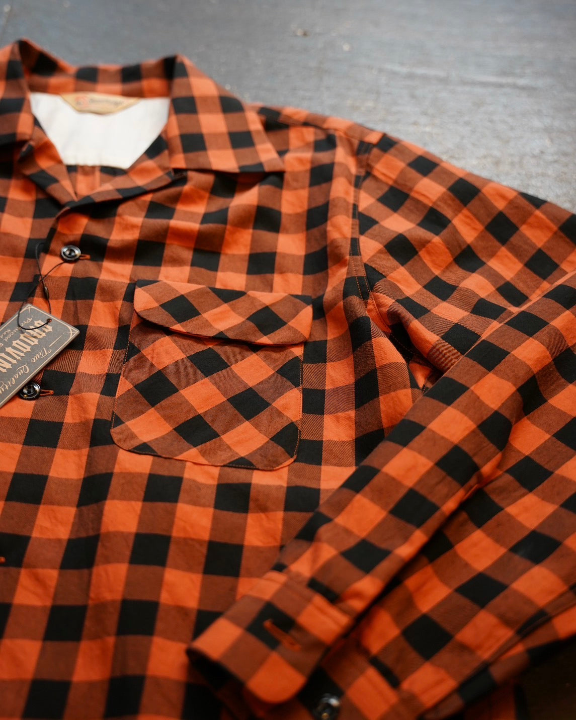 #396 1950s Block Check L/S Shirt