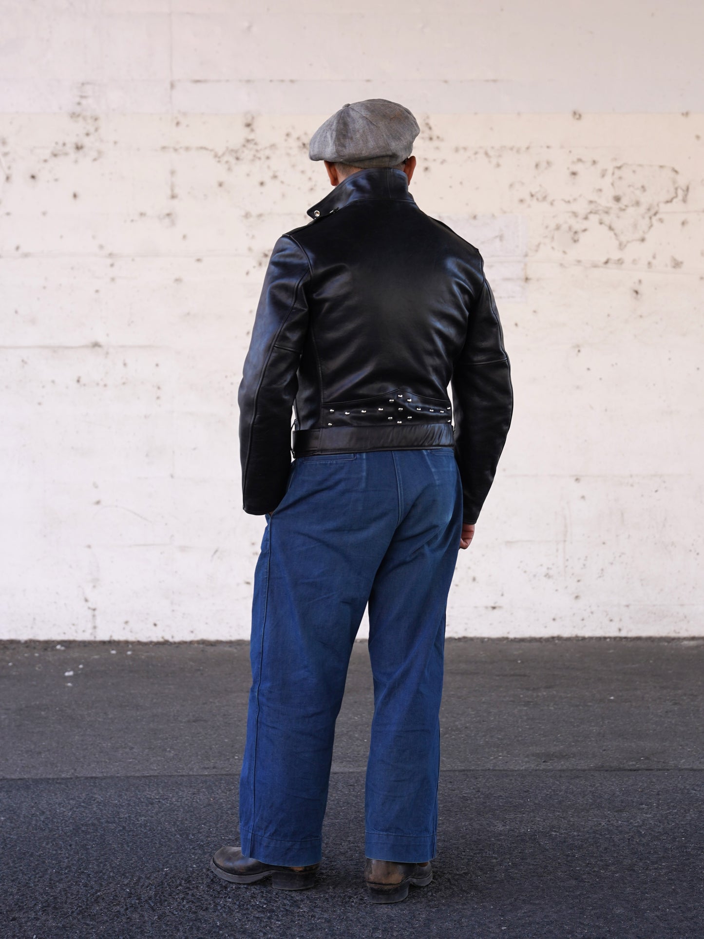 【Order】#260421 Studded Horsehide Riders Jacket