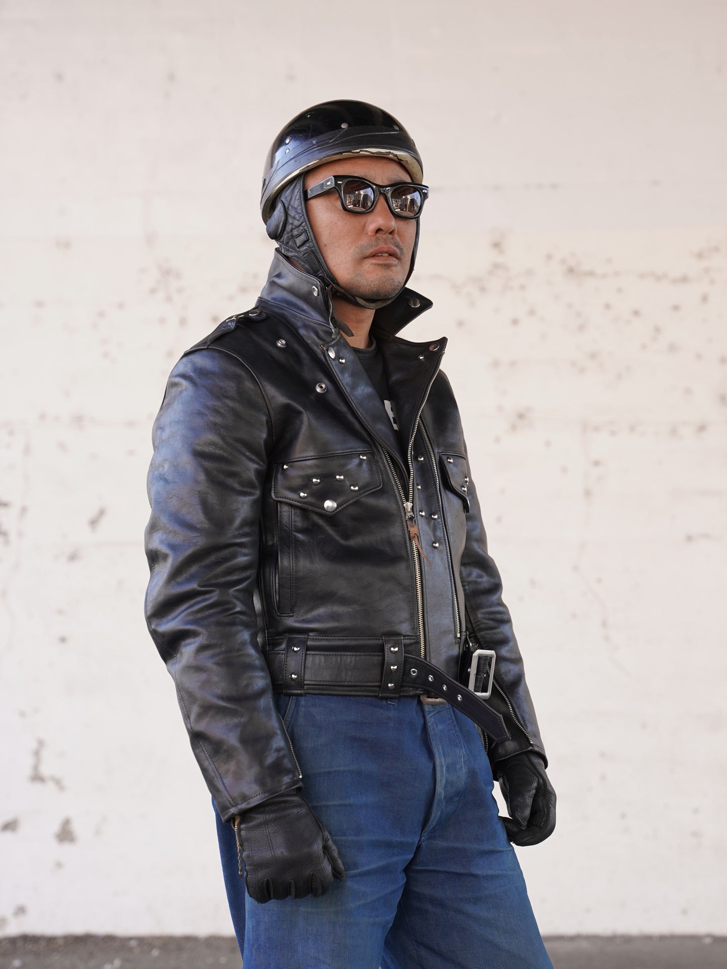 【Order】#260421 Studded Horsehide Riders Jacket