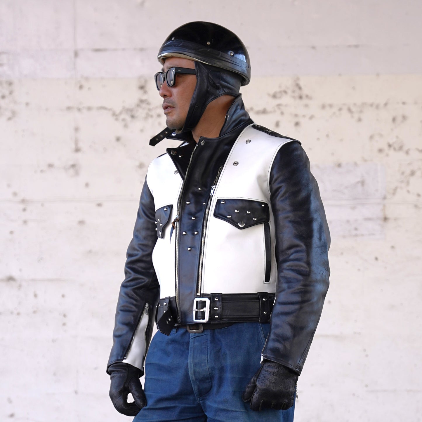 【Order】#260421 Studded Horsehide Riders Jacket