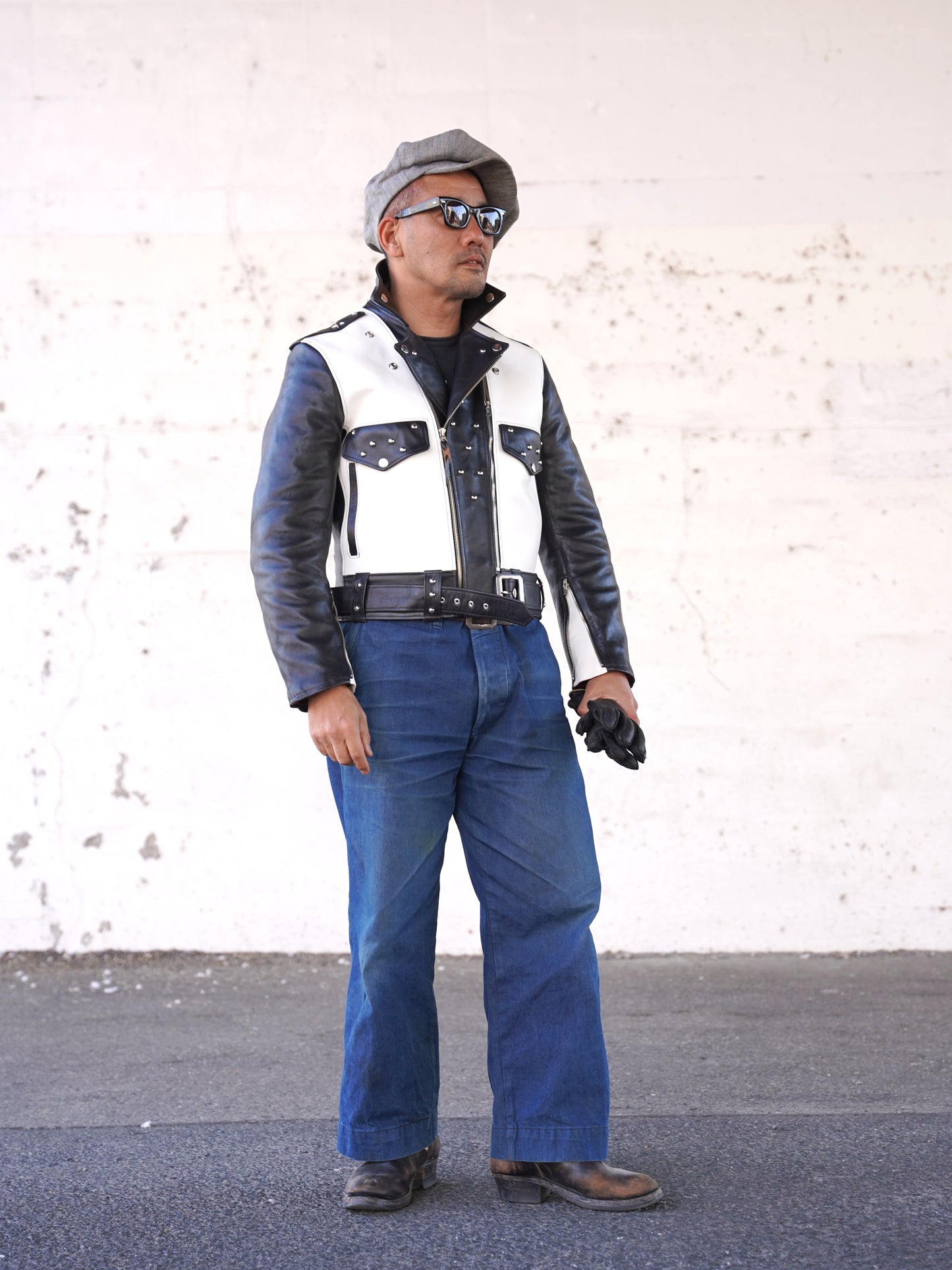 【Order】#260421 Studded Horsehide Riders Jacket