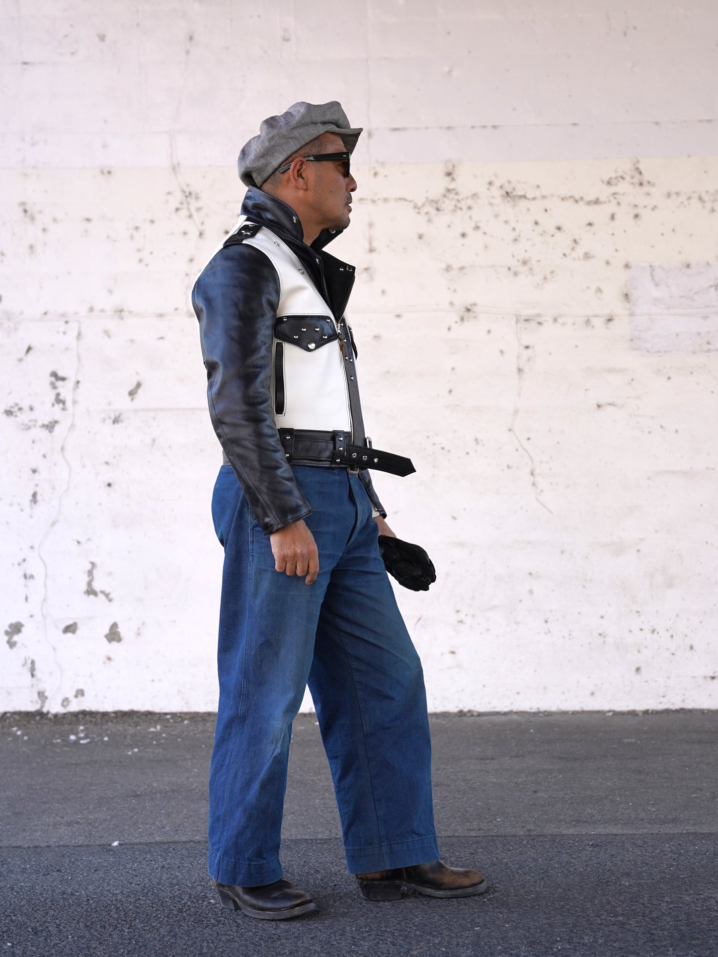 【Order】#260421 Studded Horsehide Riders Jacket