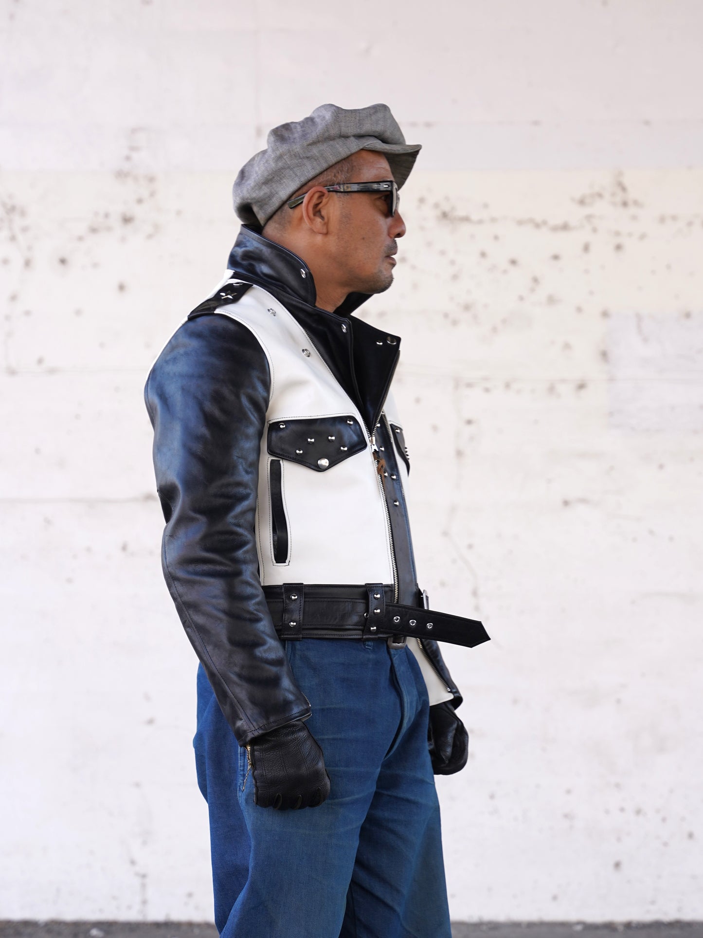 【Order】#260421 Studded Horsehide Riders Jacket