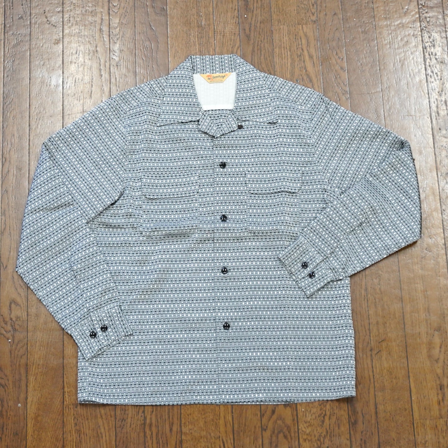 #250131 1950s Rayon Acetate L/S Shirt