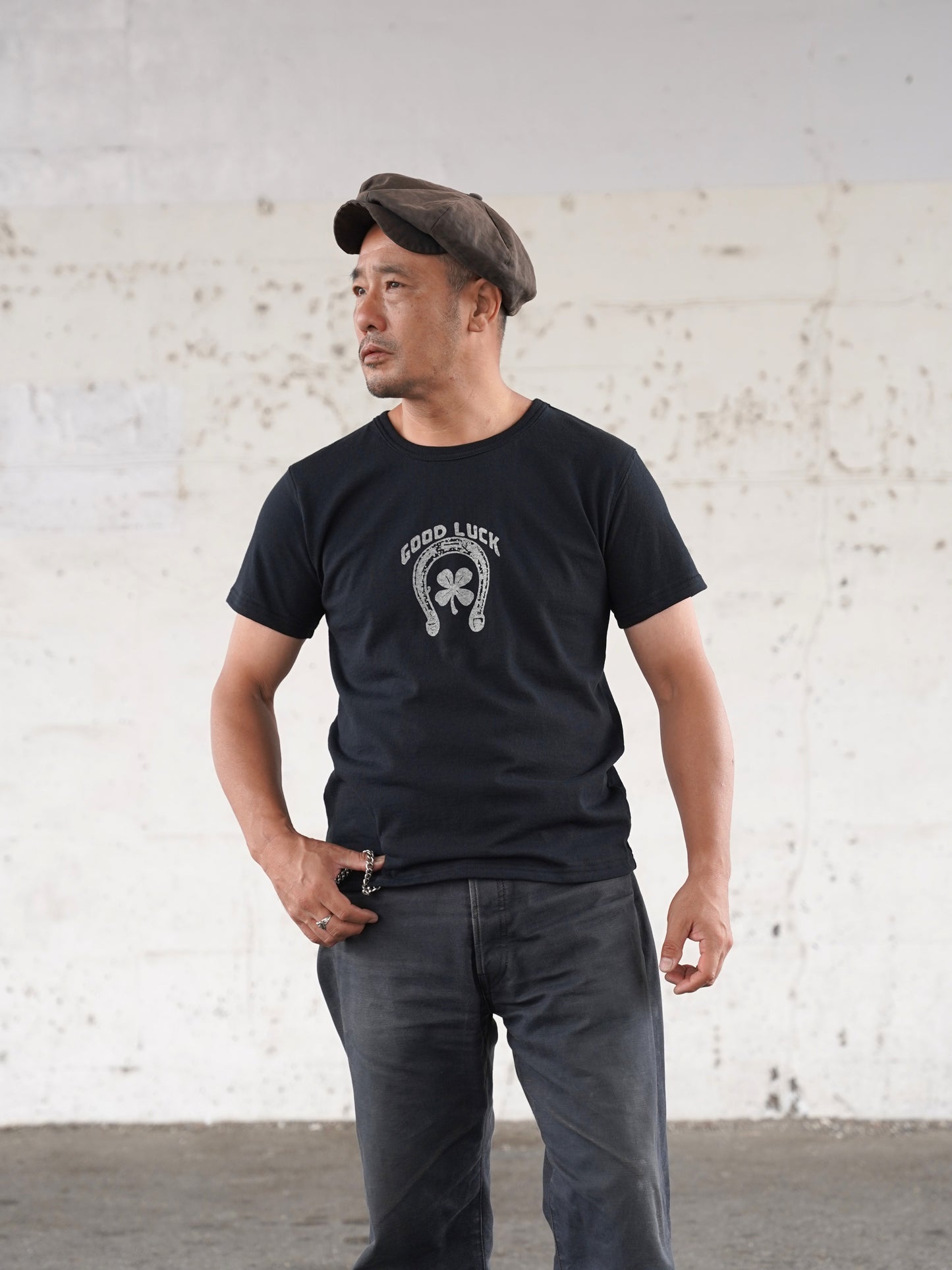 #260219 1950s TEE-Shirt - GOOD LUCK