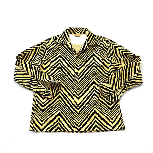 #505 1950s L/S Corduroy Shirt / Zebra