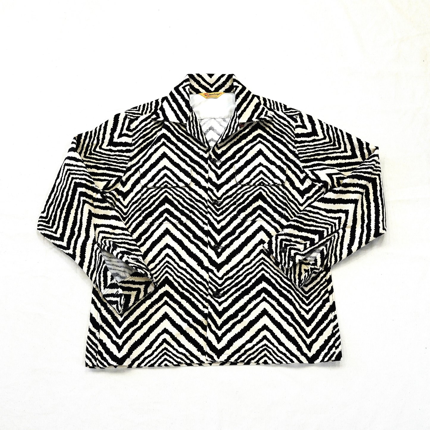 #505 1950s L/S Corduroy Shirt / Zebra