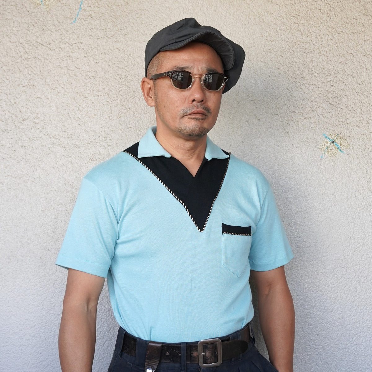 #270102 1950s Cotton S/S Skipper Polo