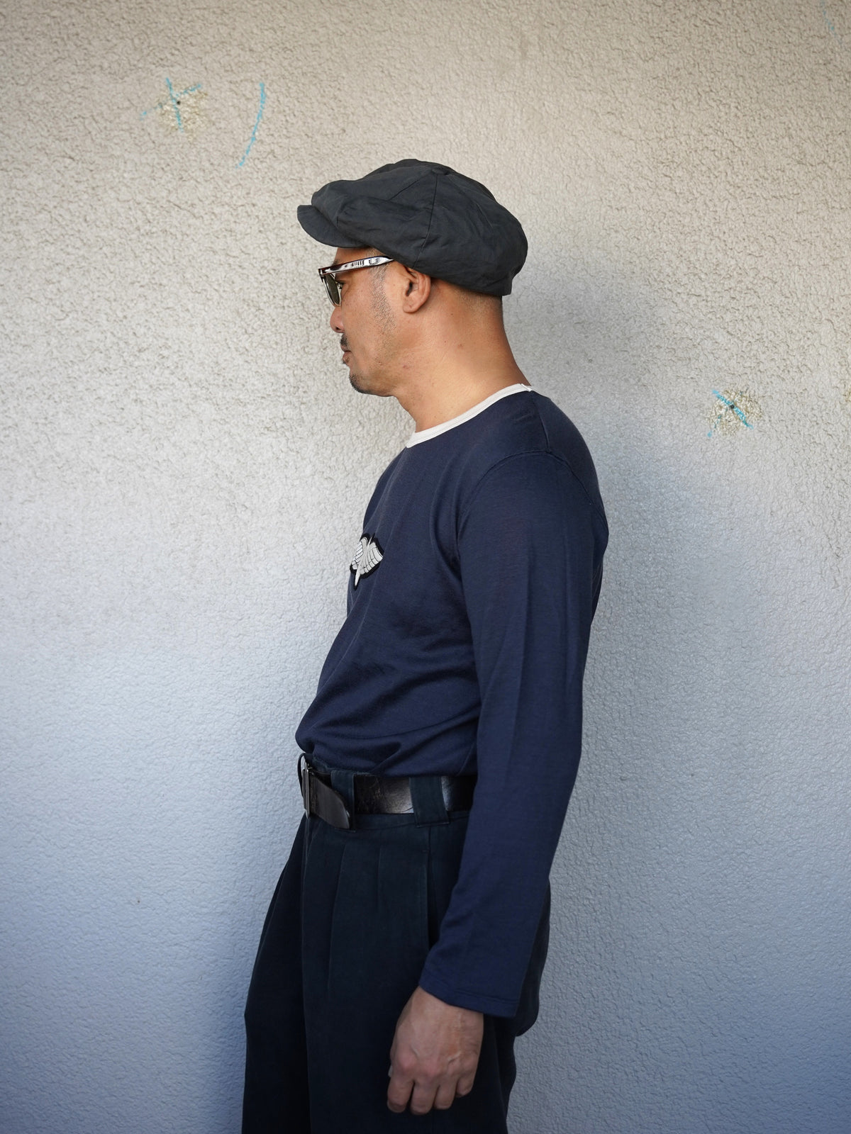 #270206 1950s Winged Wheel Patch Long Sleeve T‐Shirt