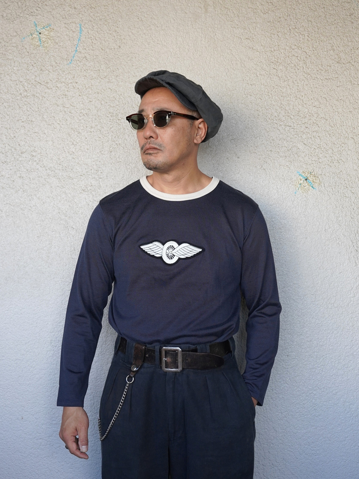 [Order] #270206 1950s Winged Wheel Patch Long Sleeve T‐Shirt