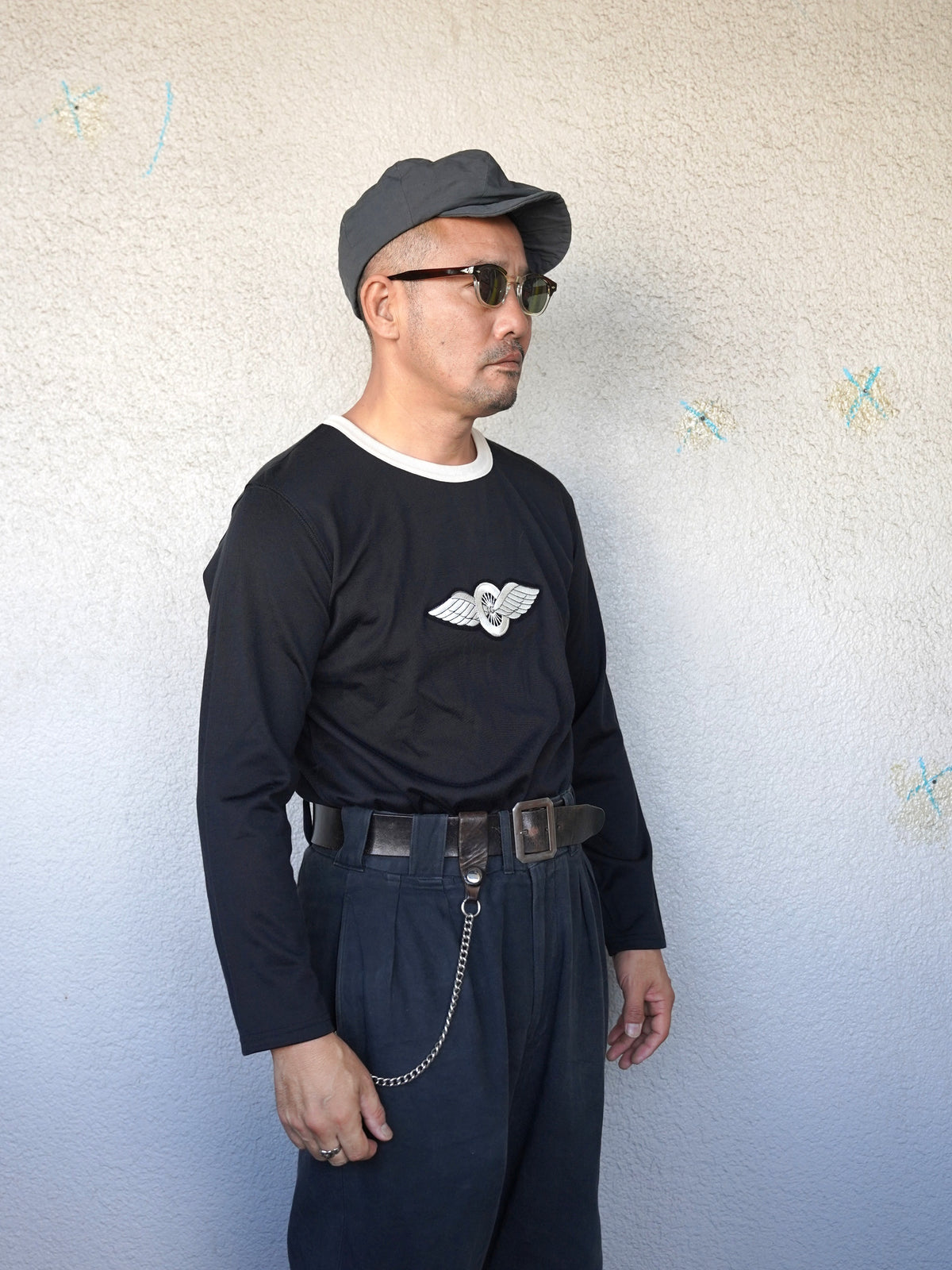 [Order] #270206 1950s Winged Wheel Patch Long Sleeve T‐Shirt
