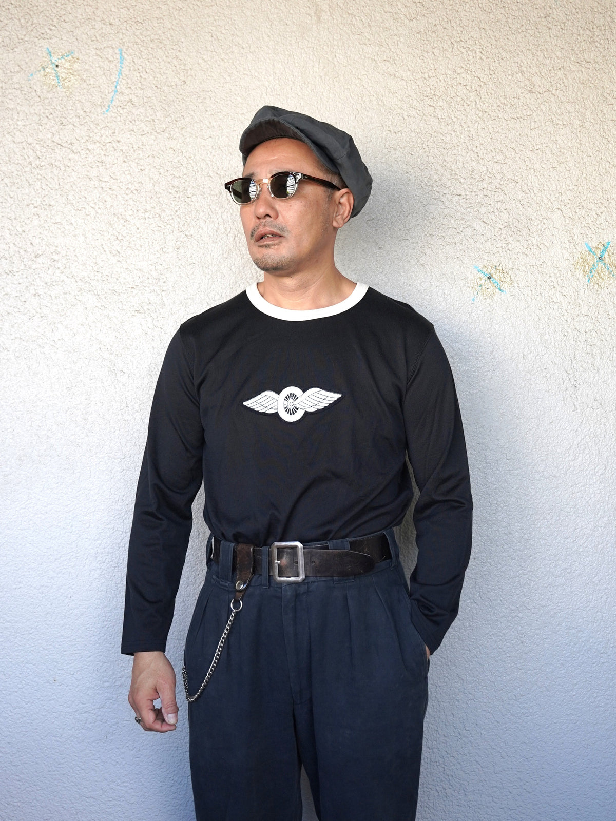 [Order] #270206 1950s Winged Wheel Patch Long Sleeve T‐Shirt