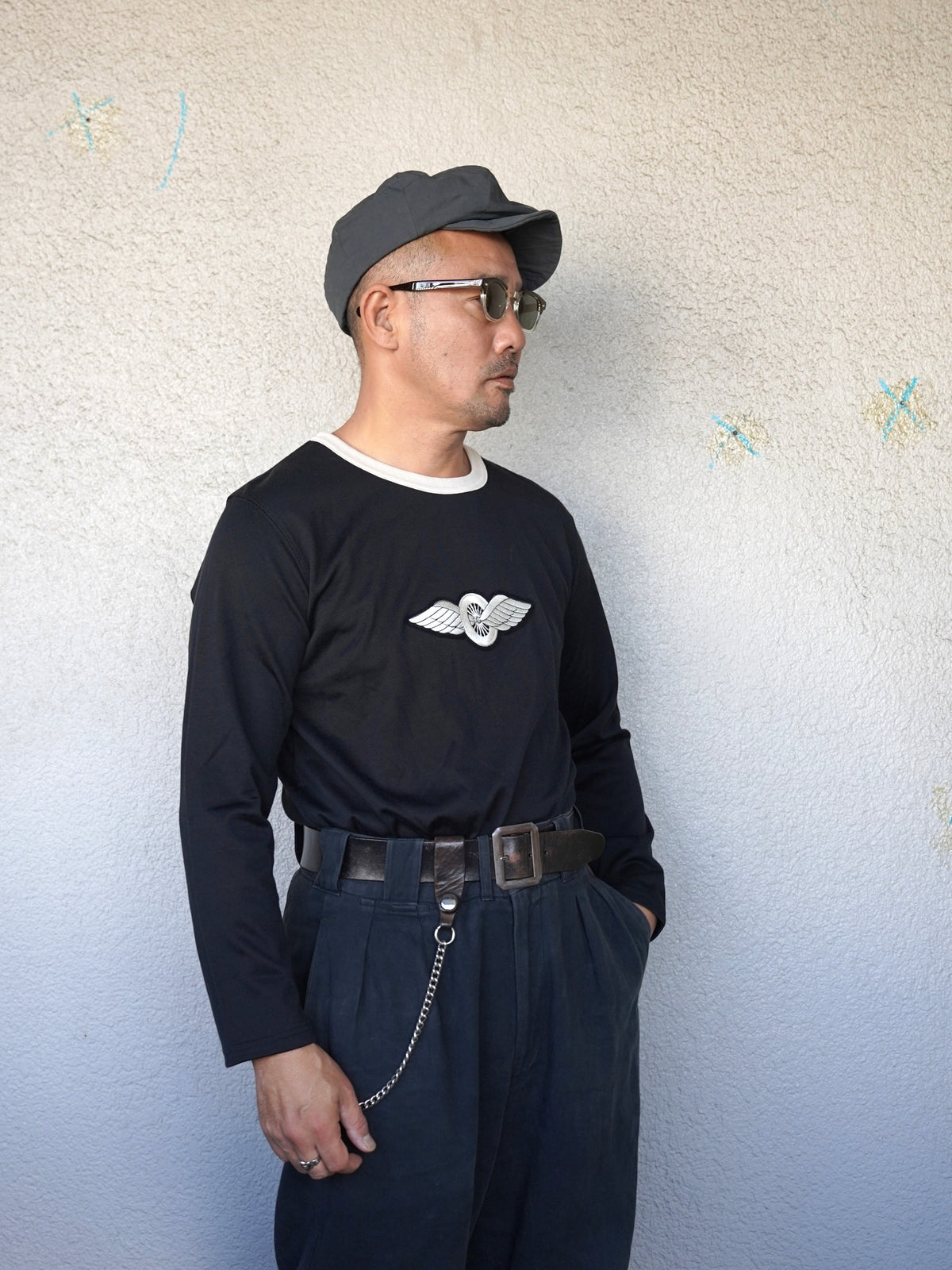 [Order] #270206 1950s Winged Wheel Patch Long Sleeve T‐Shirt