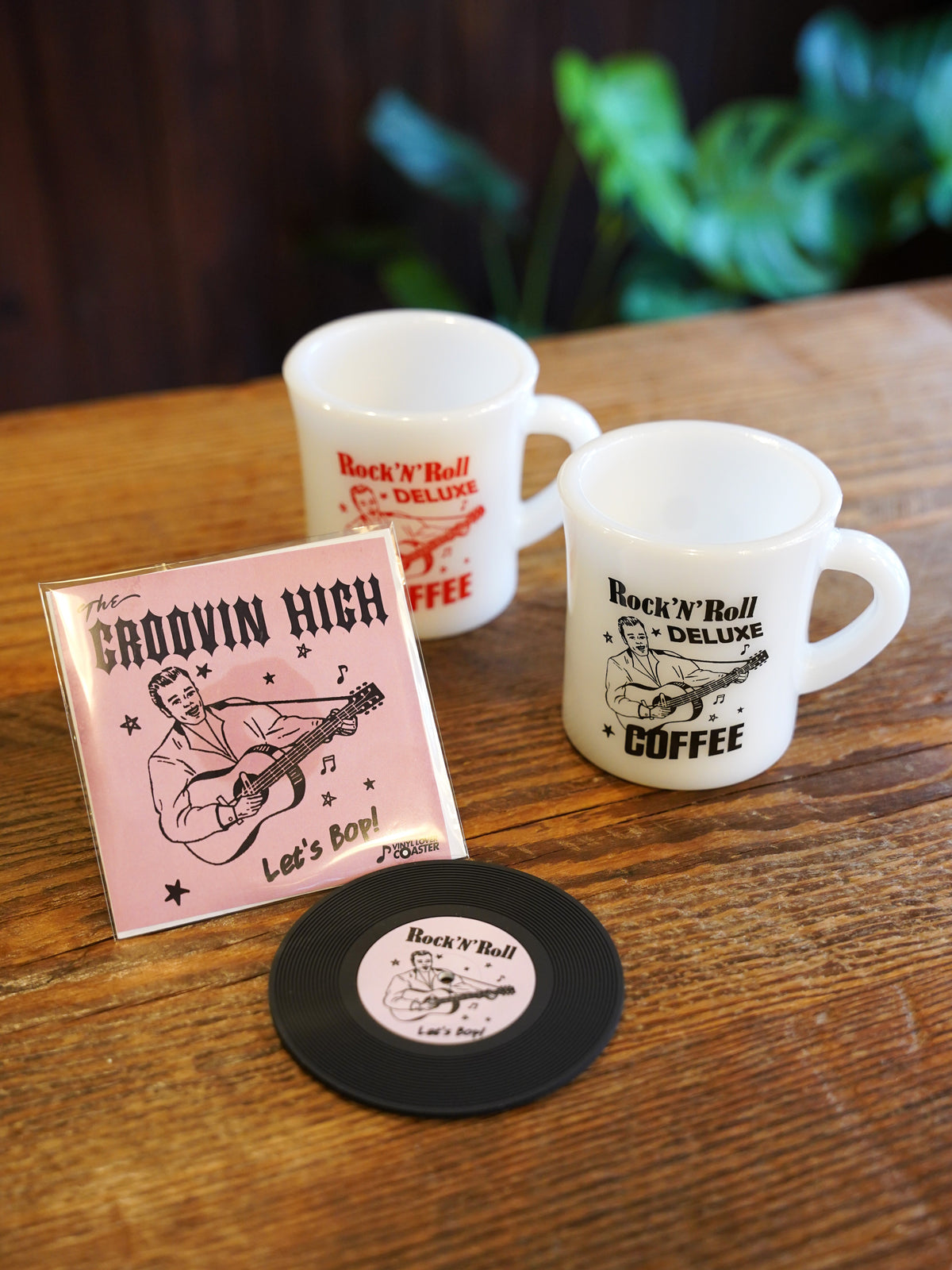 Rock 'n' roll Deluxe COFFEE - RECORD COASTER