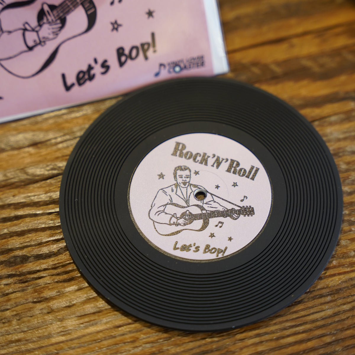 Rock 'n' roll Deluxe COFFEE - RECORD COASTER