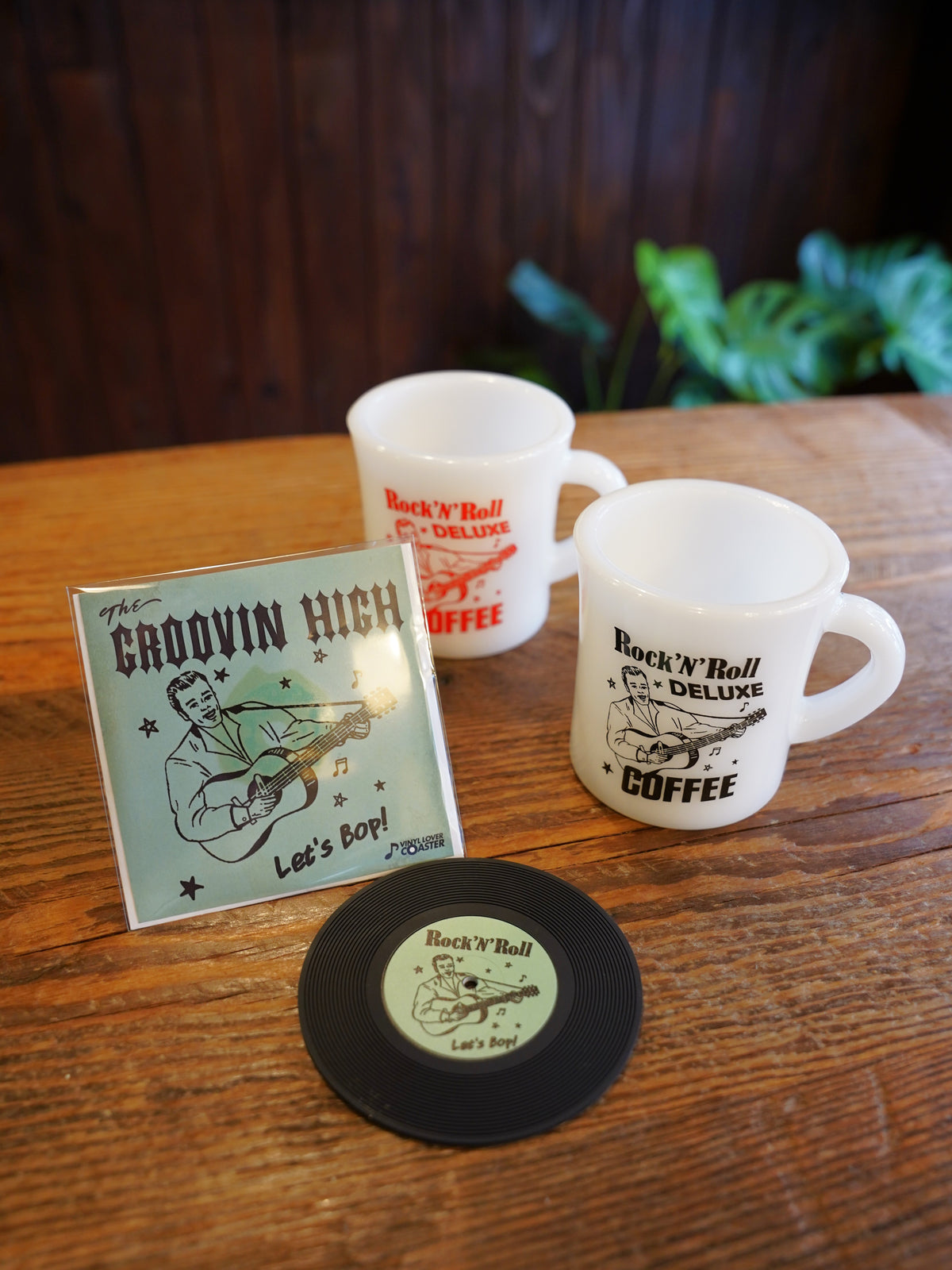 Rock 'n' roll Deluxe COFFEE - RECORD COASTER