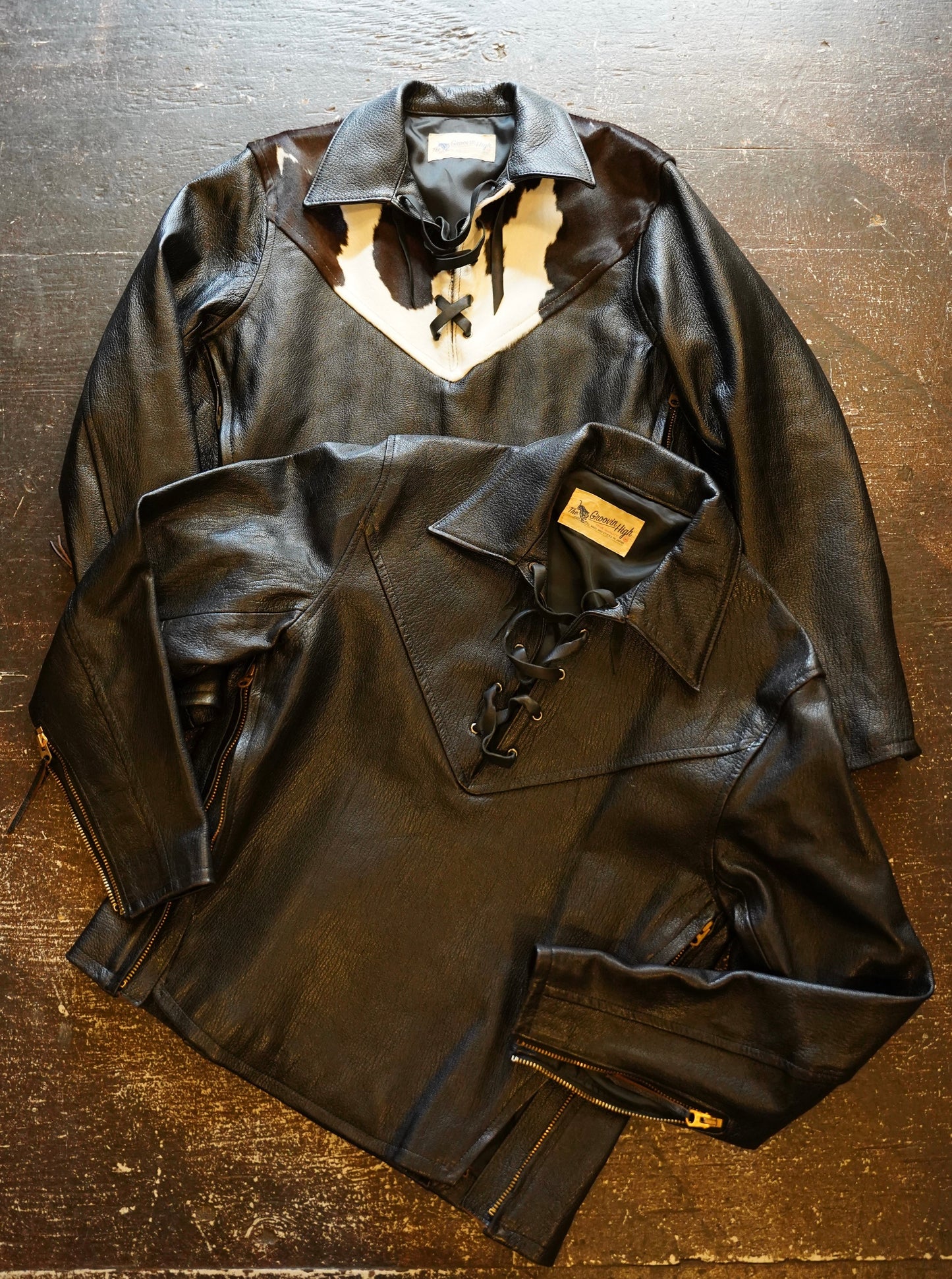 #484 1940s Goat Skin Pullover Jacket