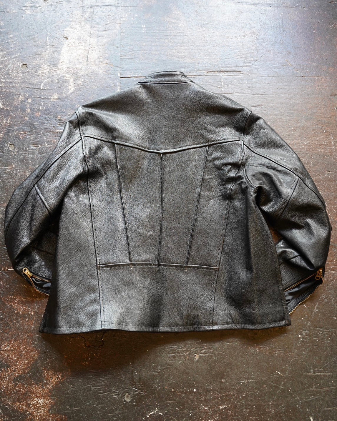 #425 1940s Leather Pullover Jacket