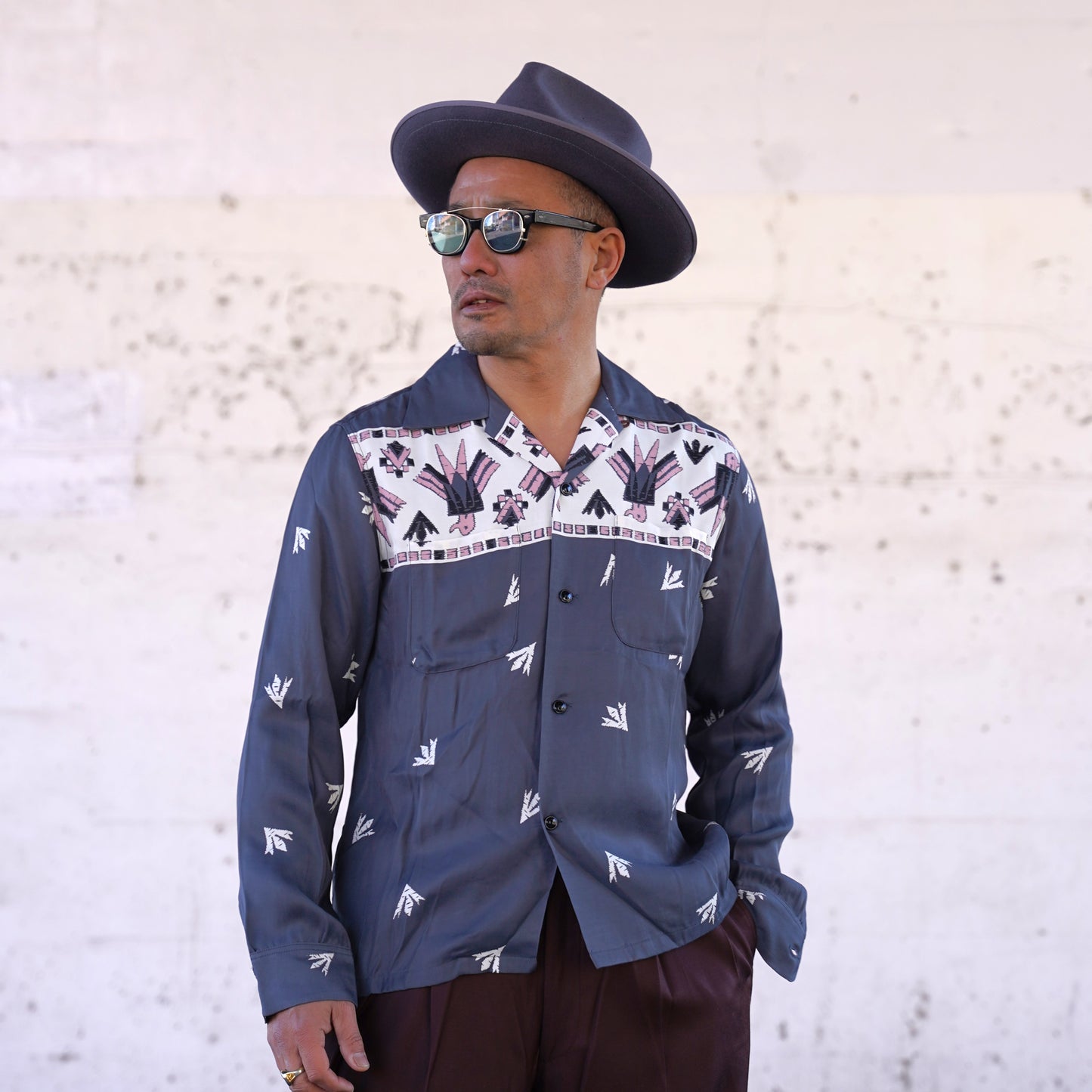 #260130 1950s L/S Shirt - Thunderbird
