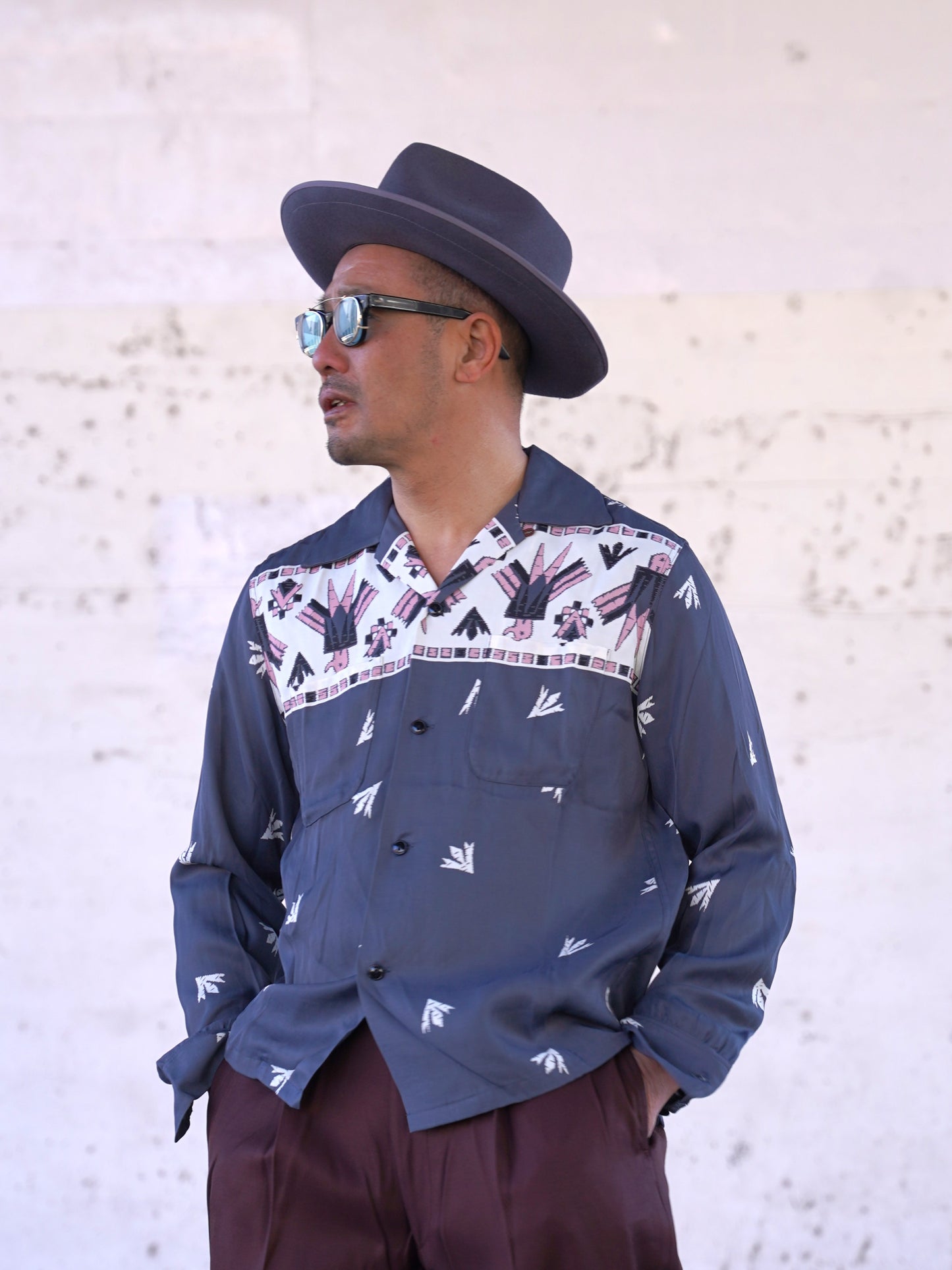 #260130 1950s L/S Shirt - Thunderbird