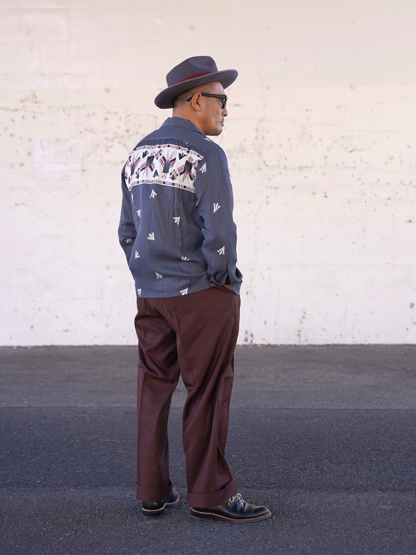 #260130 1950s L/S Shirt - Thunderbird