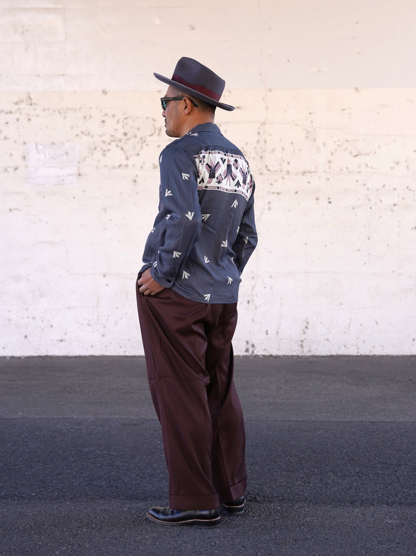 #260130 1950s L/S Shirt - Thunderbird