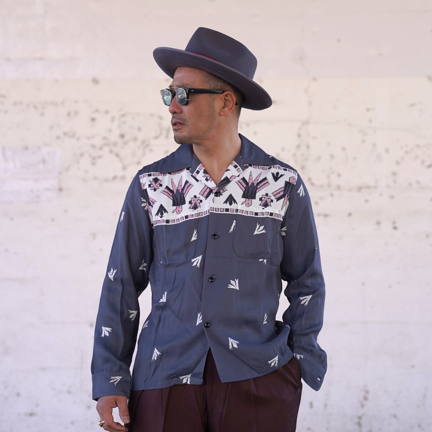 #260130 1950s L/S Shirt - Thunderbird