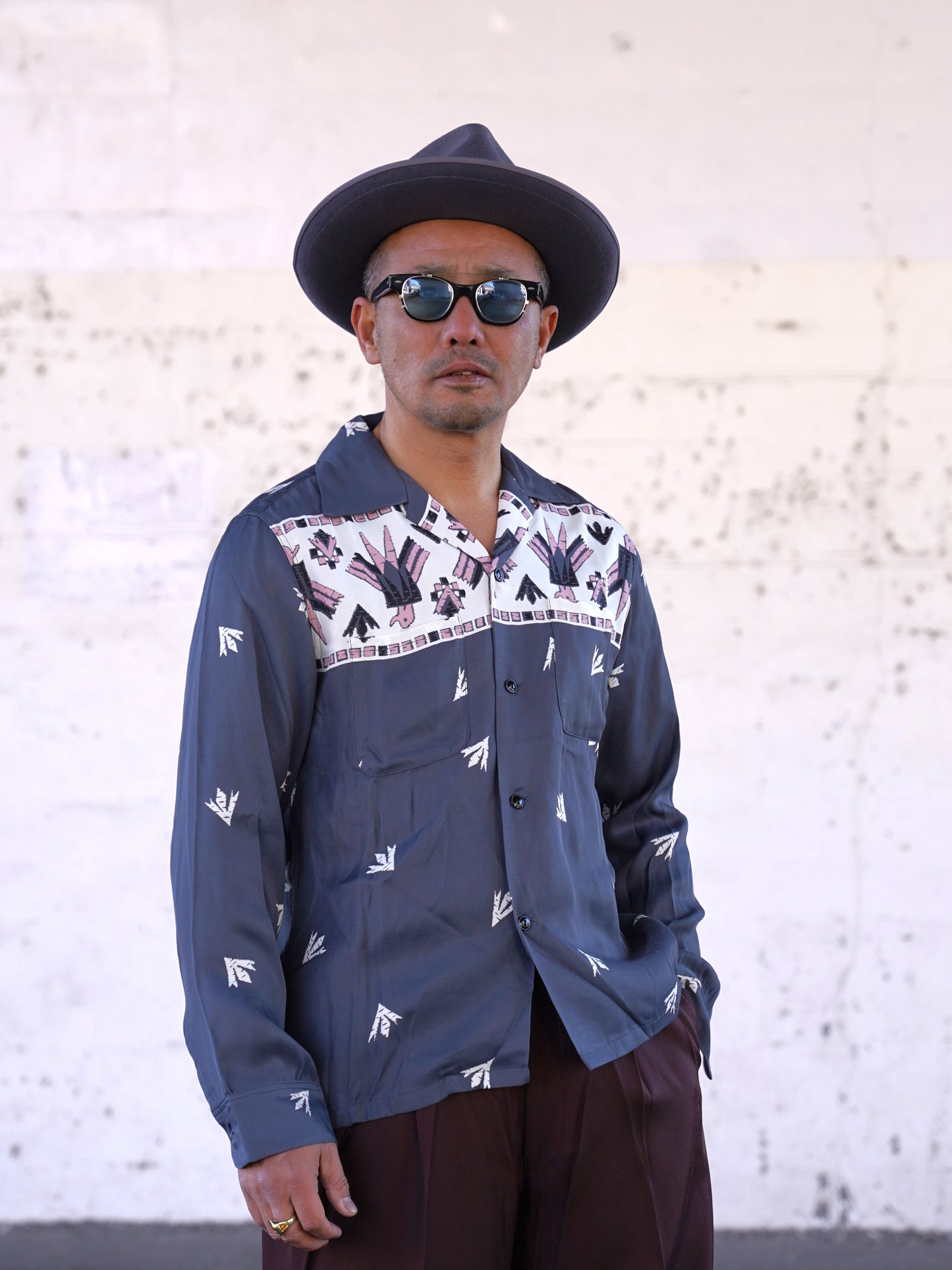 #260130 1950s L/S Shirt - Thunderbird