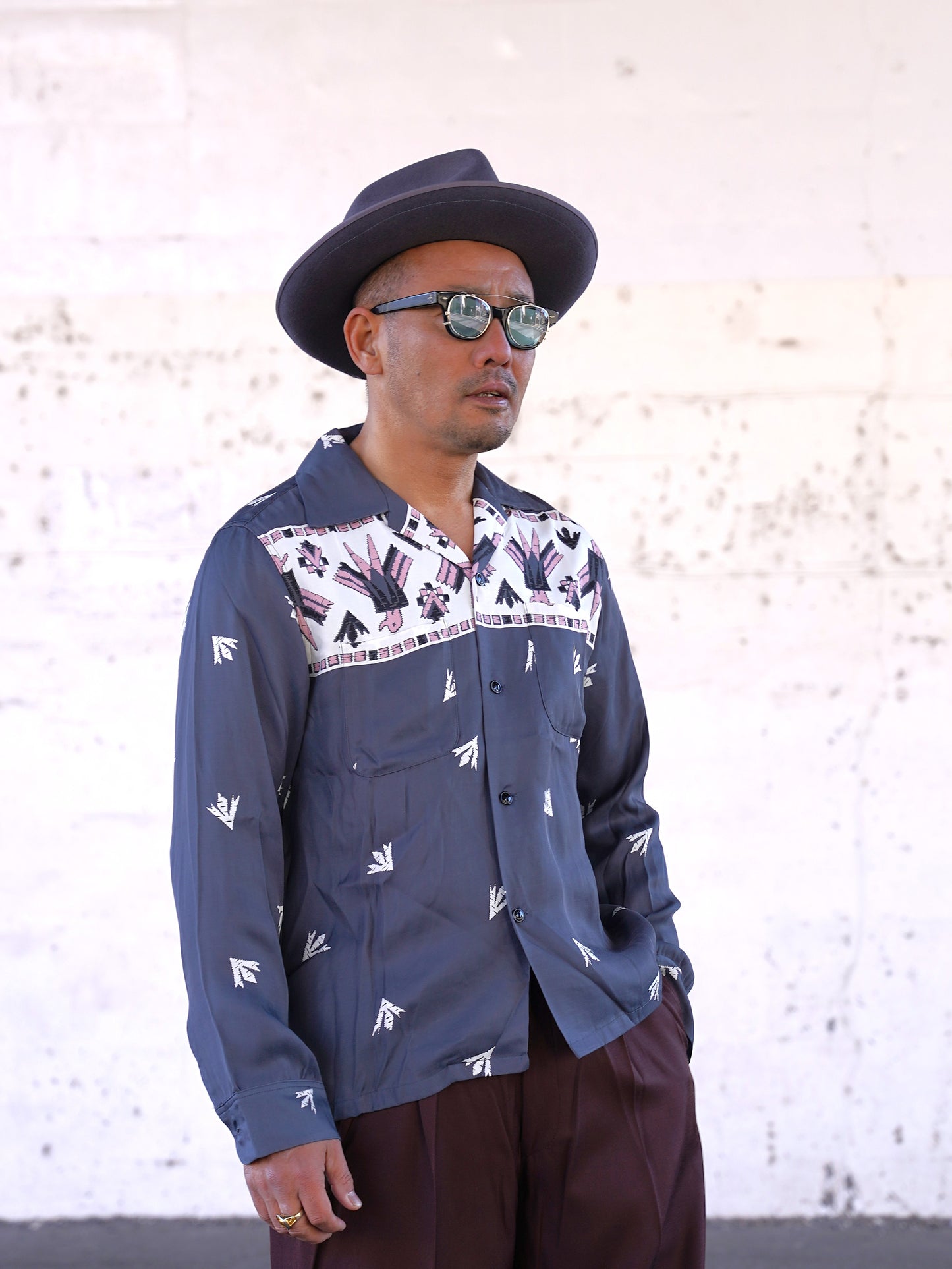 #260130 1950s L/S Shirt - Thunderbird