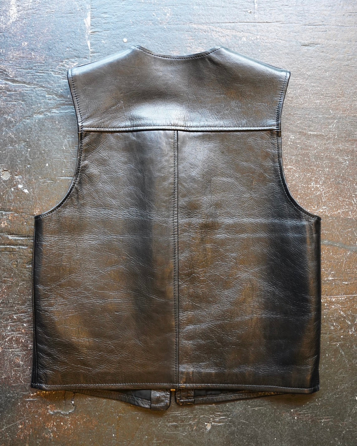 #401 1950s Leather Vest